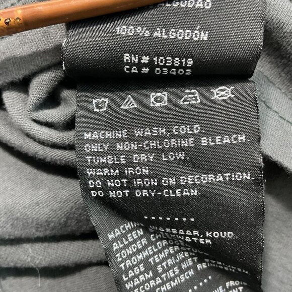 Harley-Davidson Y2K T-Shirt Mens L Big Eagle Retro Gray Black 100% Cotton Mexico - Picture 5 of 9